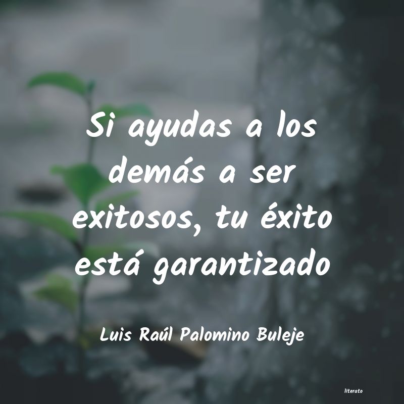 Frases de Luis Raúl Palomino Buleje