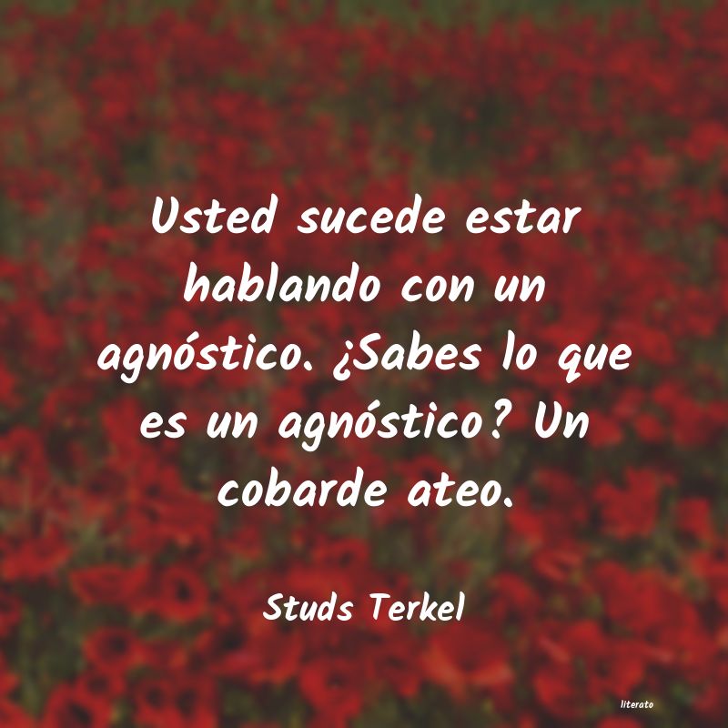 frases de Studs Terkel