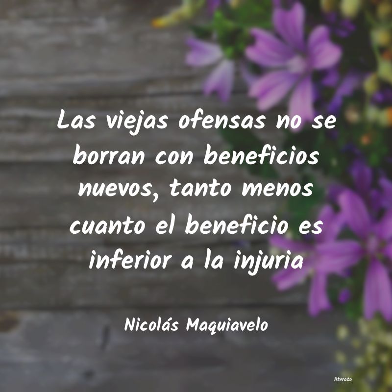 Frases de Nicolás Maquiavelo