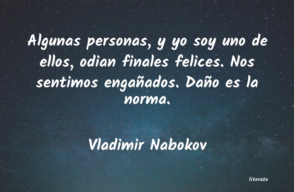 Frases de Vladimir Nabokov