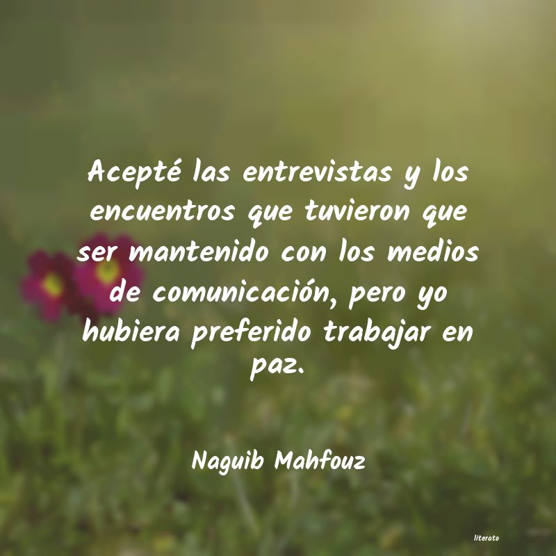 frases de Naguib Mahfouz