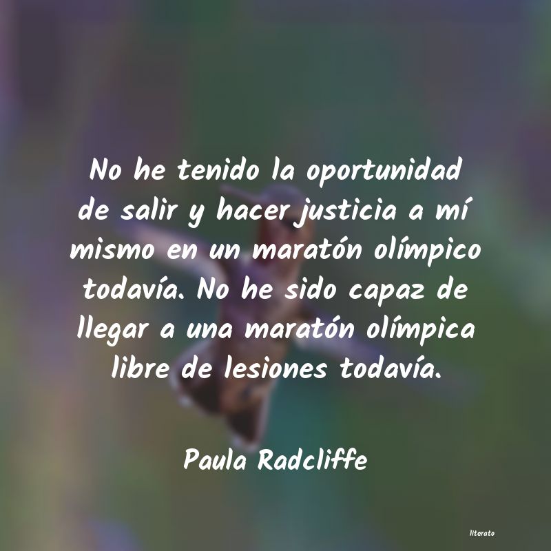 Frases de Paula Radcliffe