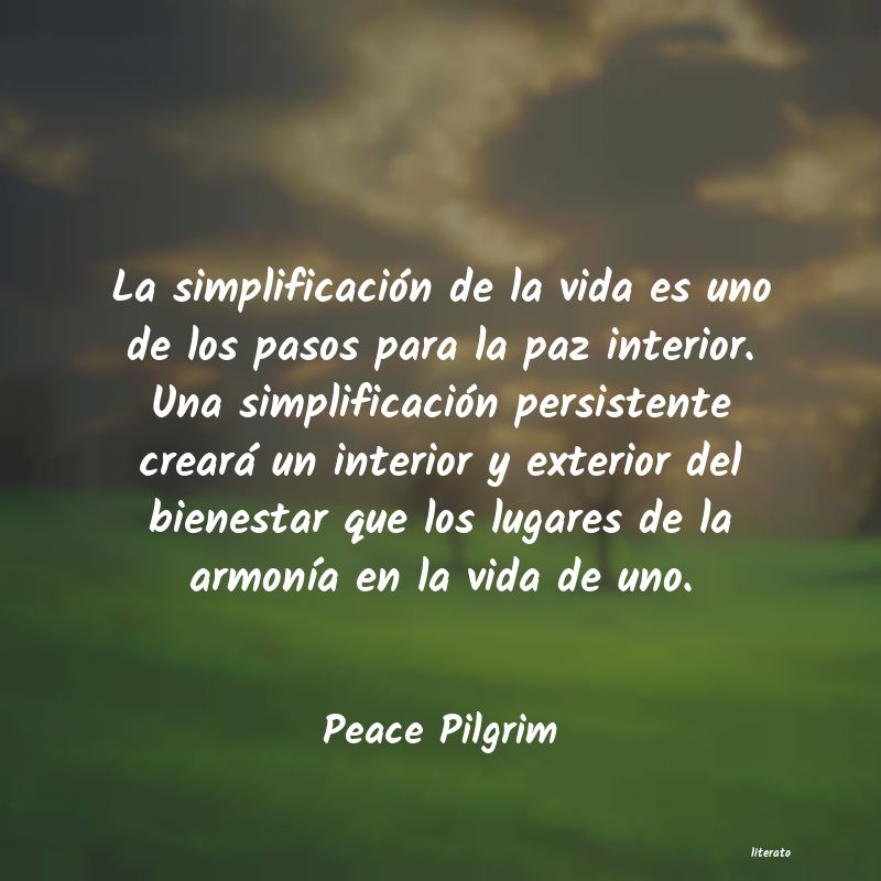 frases de Peace Pilgrim
