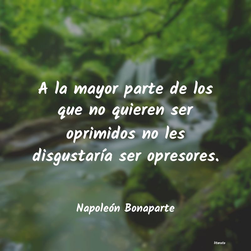 frases de Napoleón Bonaparte