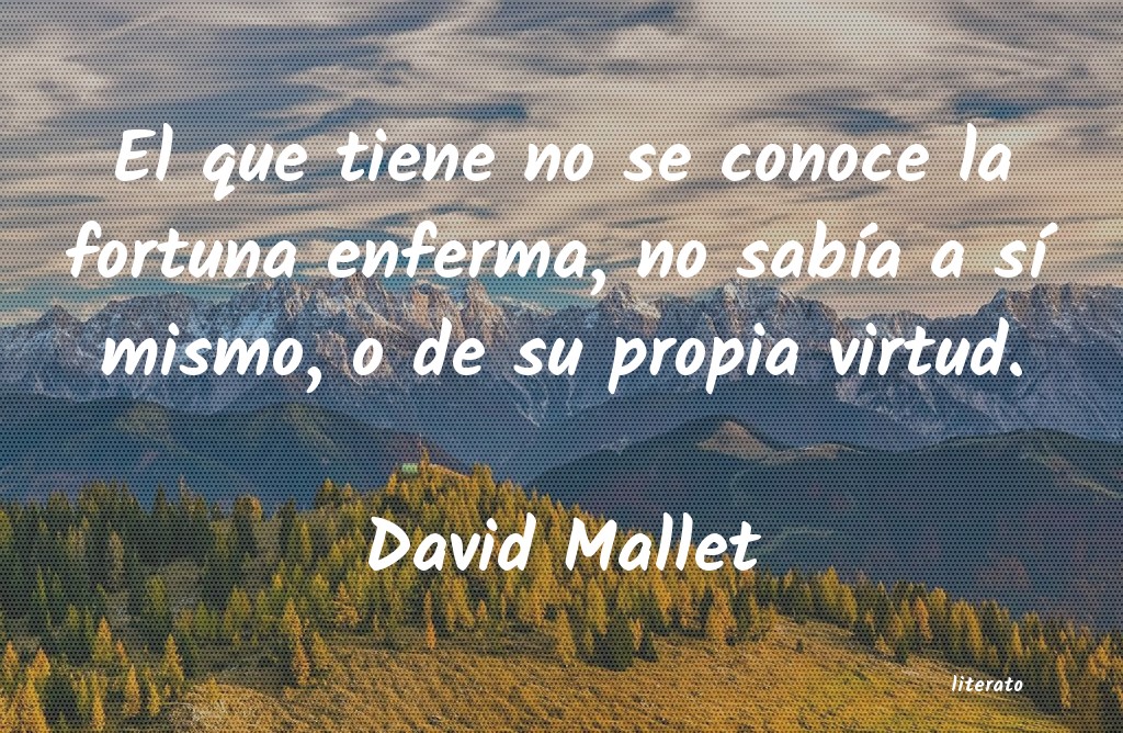 Frases de David Mallet