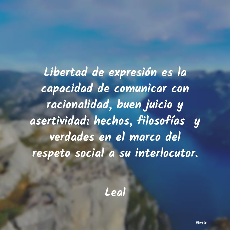 frases de Leal
