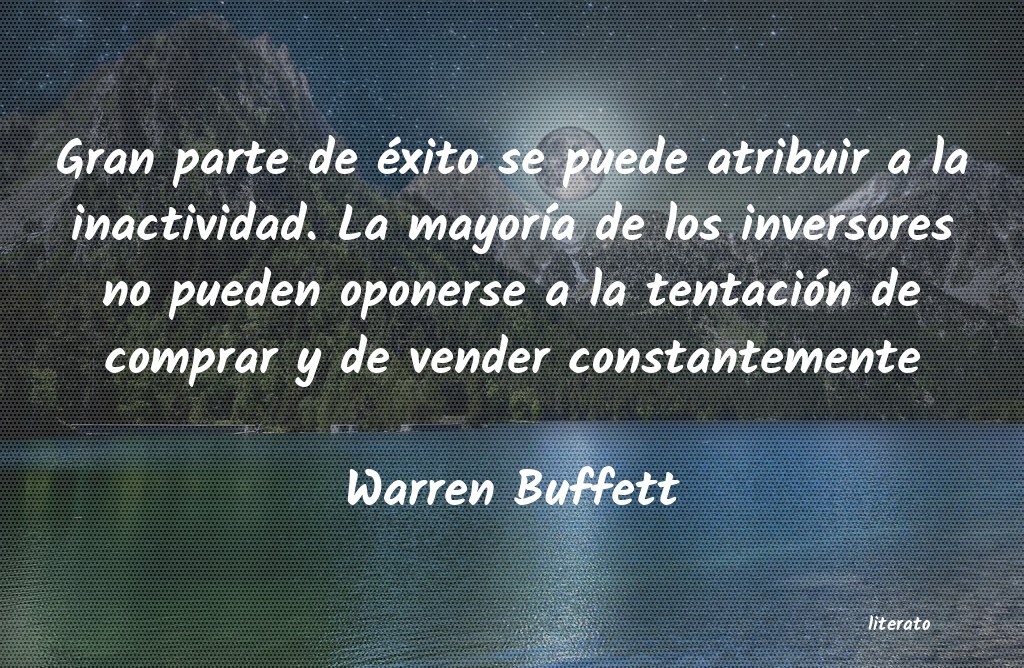 frases de Warren Buffett