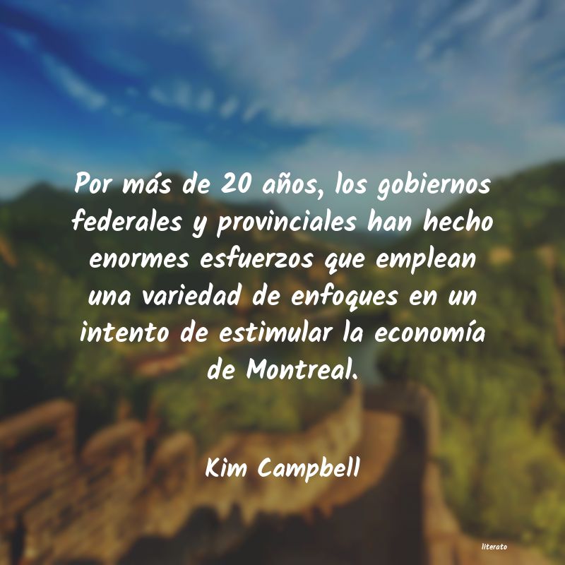 Frases de Kim Campbell