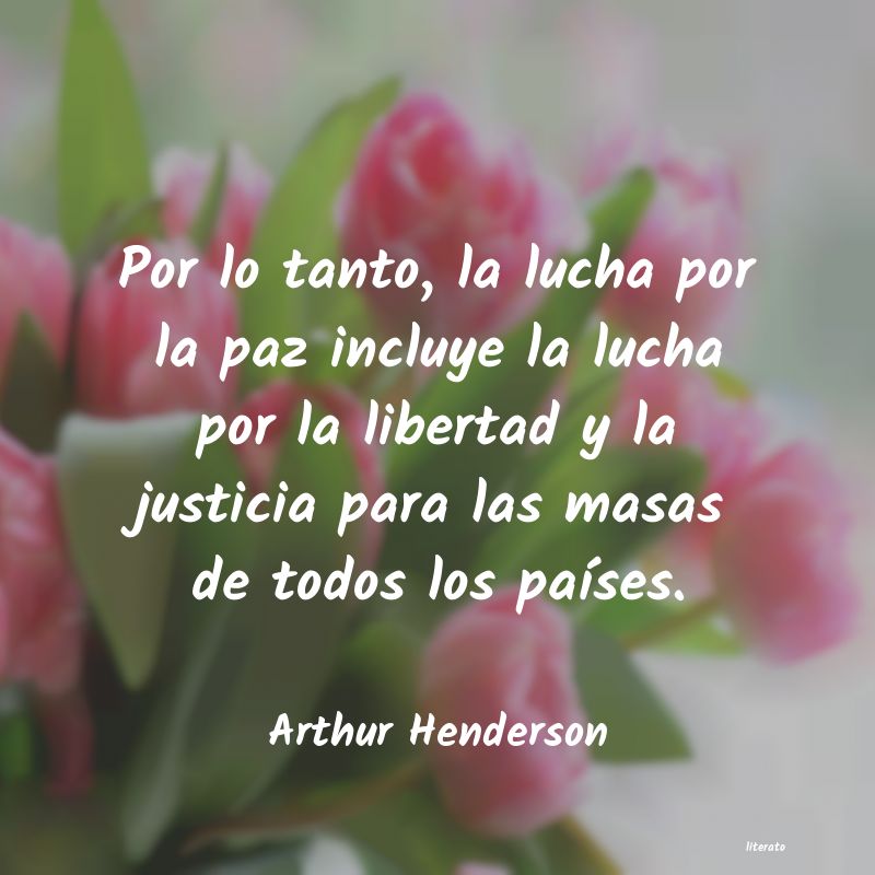 frases de Arthur Henderson