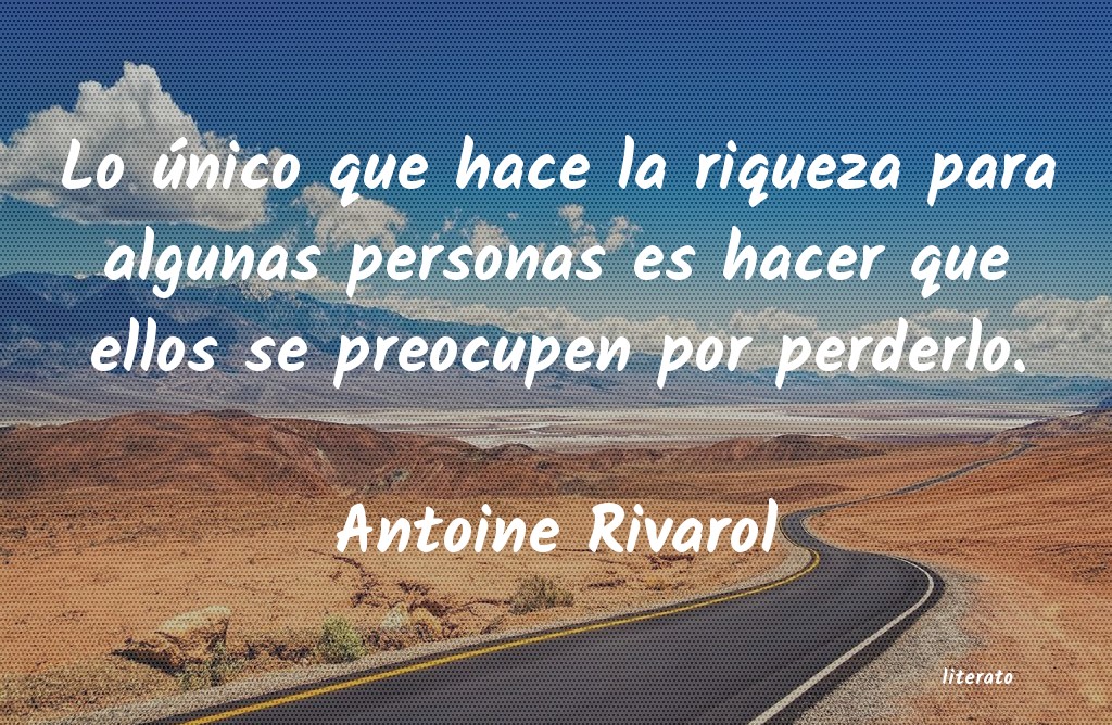 Frases de Antoine Rivarol