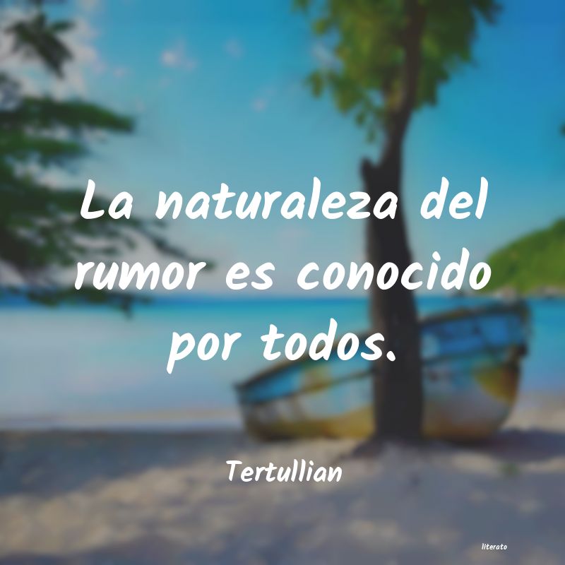 Frases de Tertullian