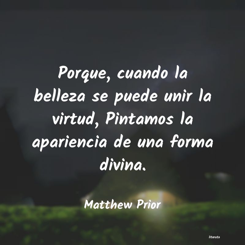 Frases de Matthew Prior