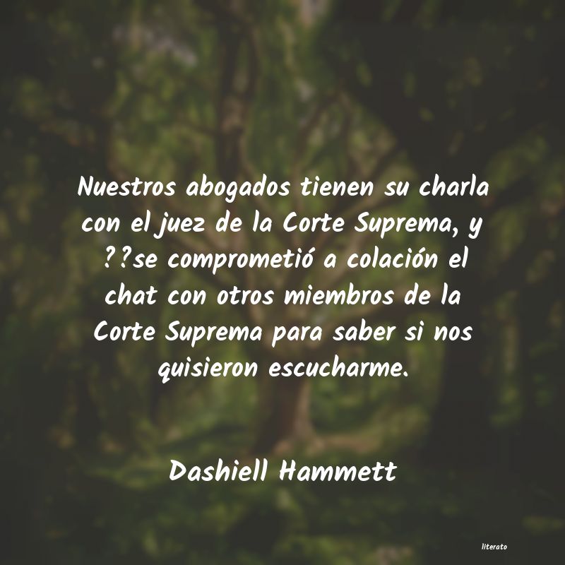 frases de Dashiell Hammett