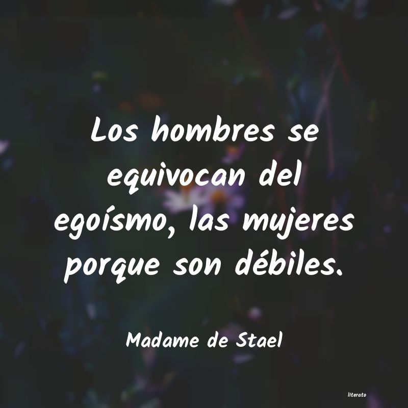 frases de Madame de Stael