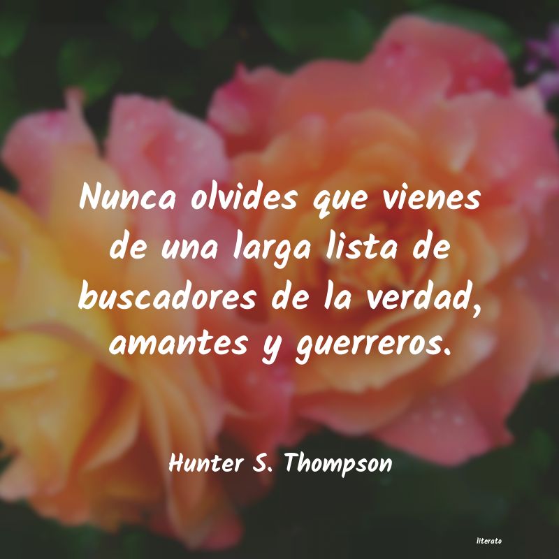 Frases de Hunter S. Thompson