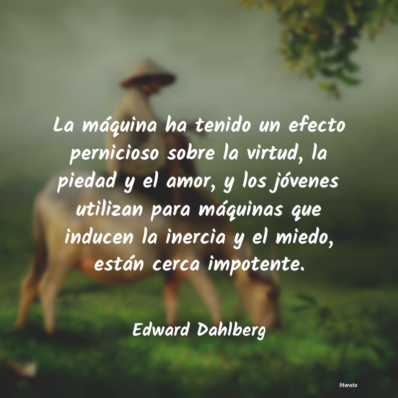 Frases de Edward Dahlberg