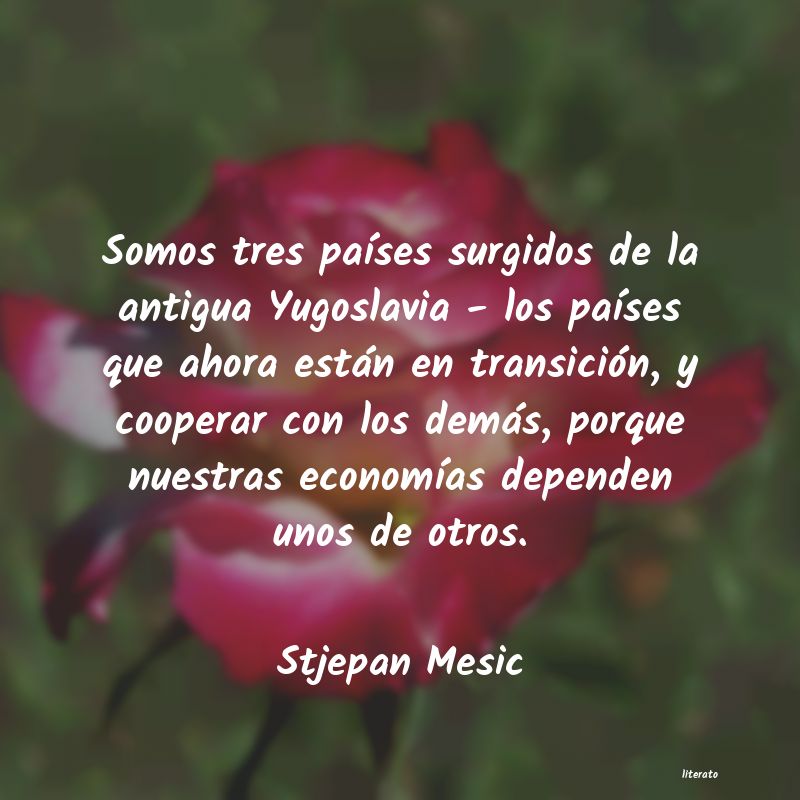 frases de Stjepan Mesic