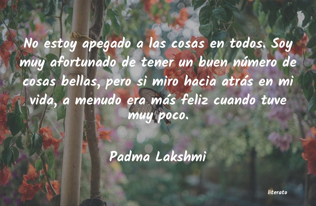 Frases de Padma Lakshmi