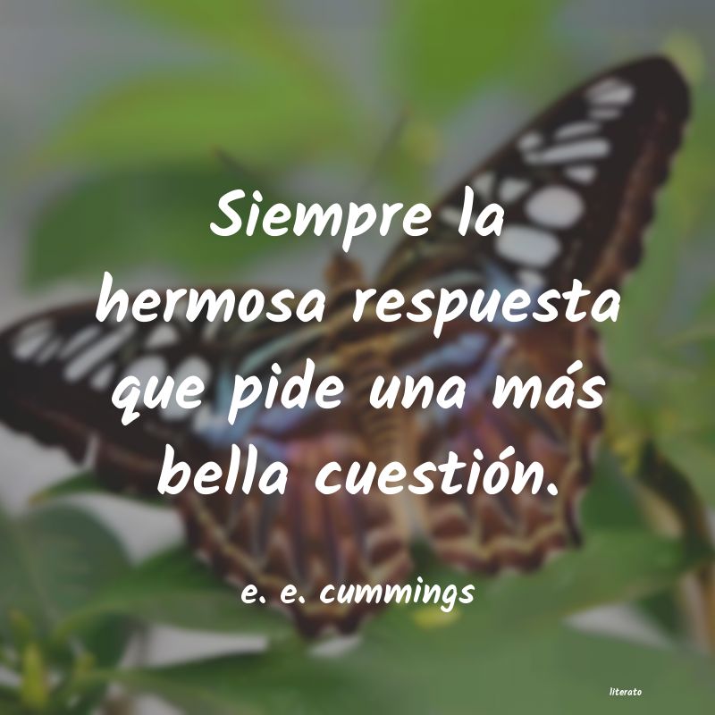 Frases de e. e. cummings