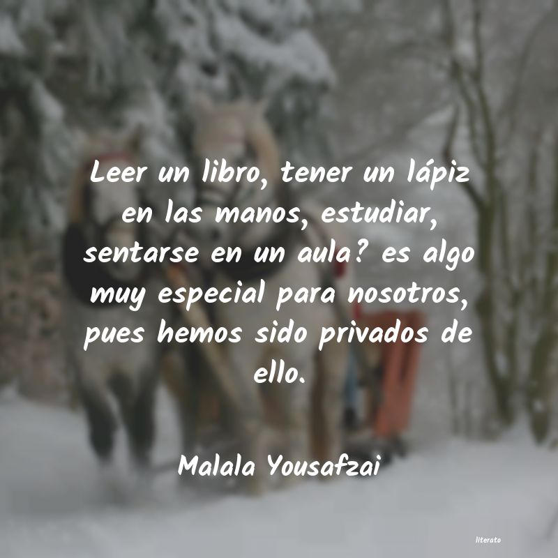 Frases de Malala Yousafzai