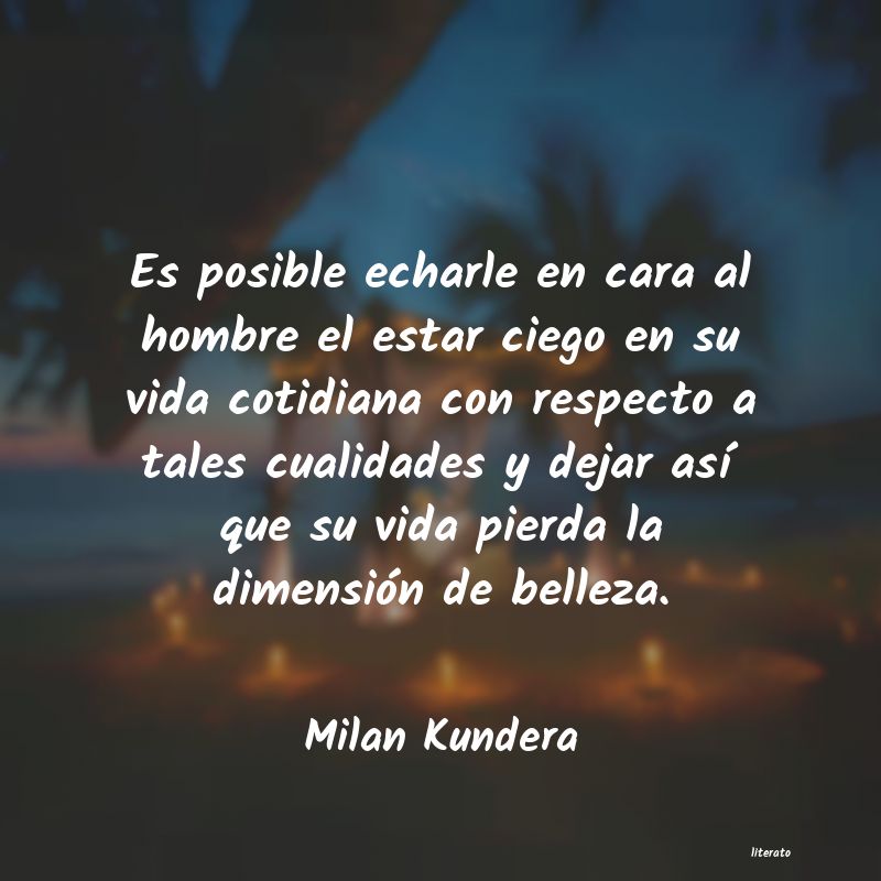 frases de Milan Kundera