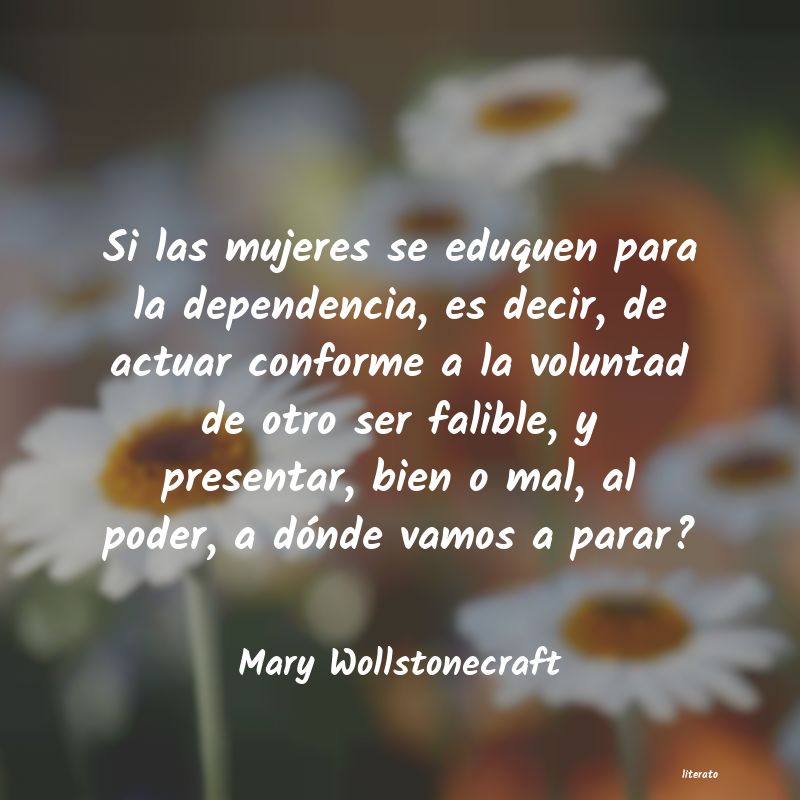frases de Mary Wollstonecraft