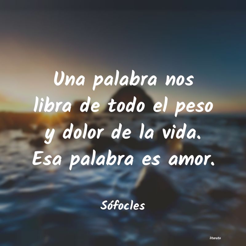 oraciones con la palabra amor