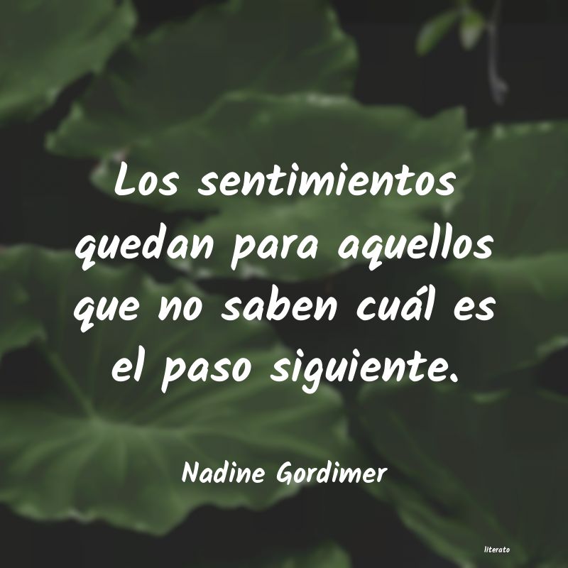 frases de Nadine Gordimer