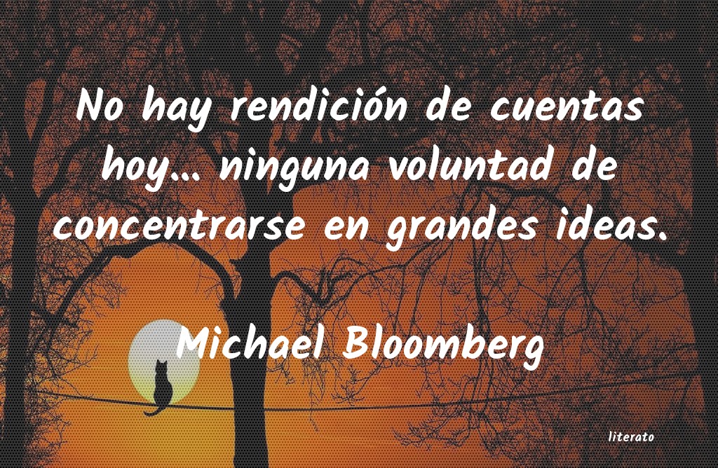 frases de Michael Bloomberg