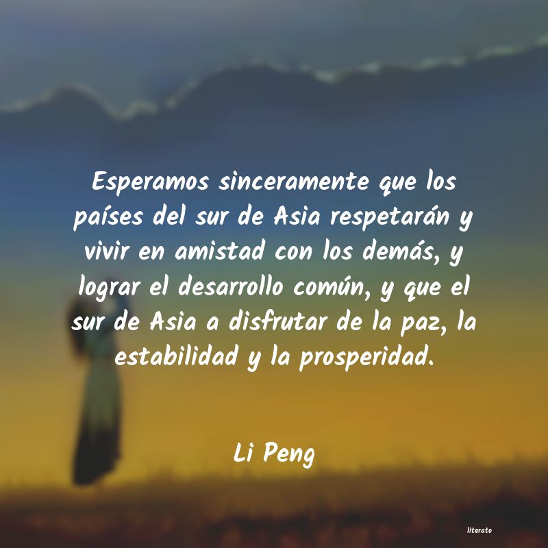 Frases de Li Peng