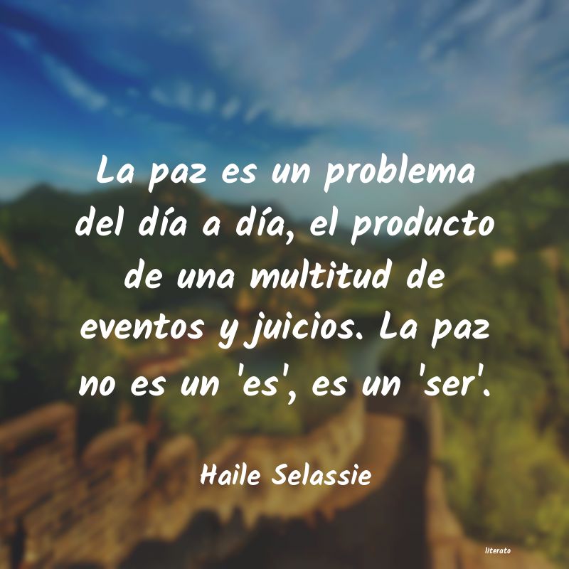 frases de Haile Selassie