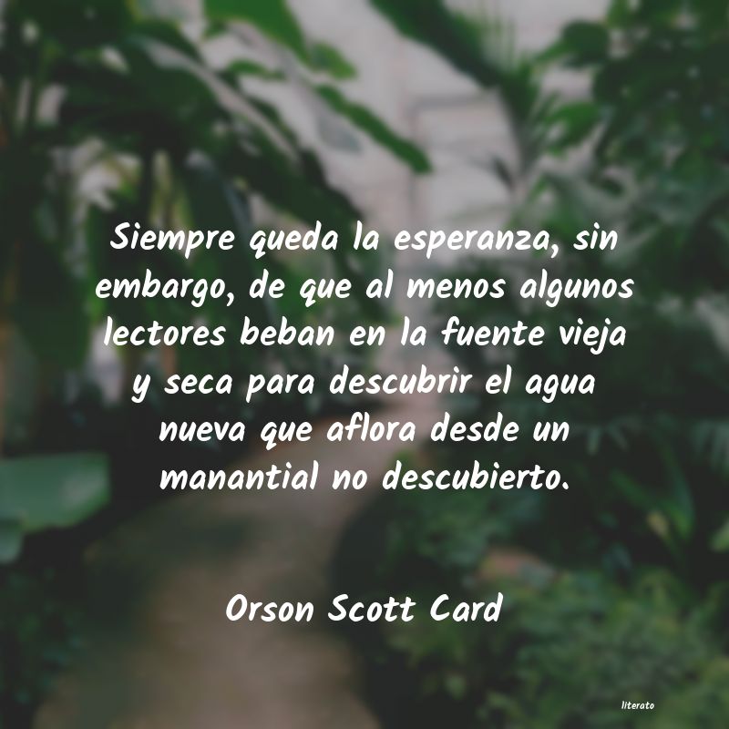 frases de Orson Scott Card