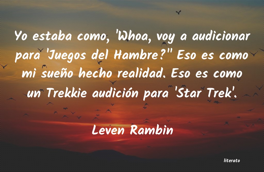 Frases de Leven Rambin