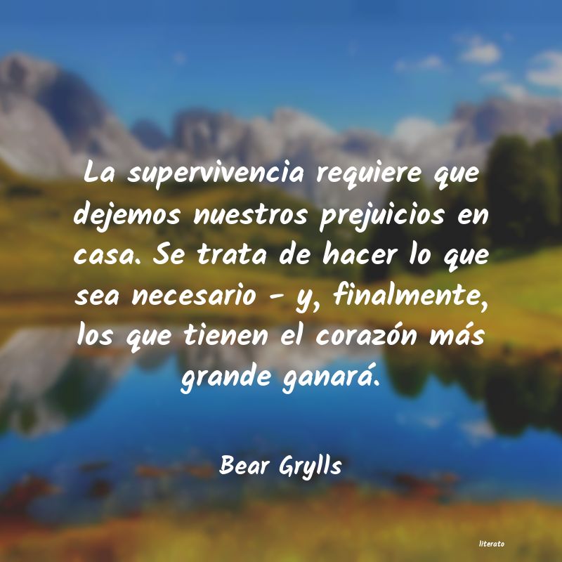 Frases de Bear Grylls