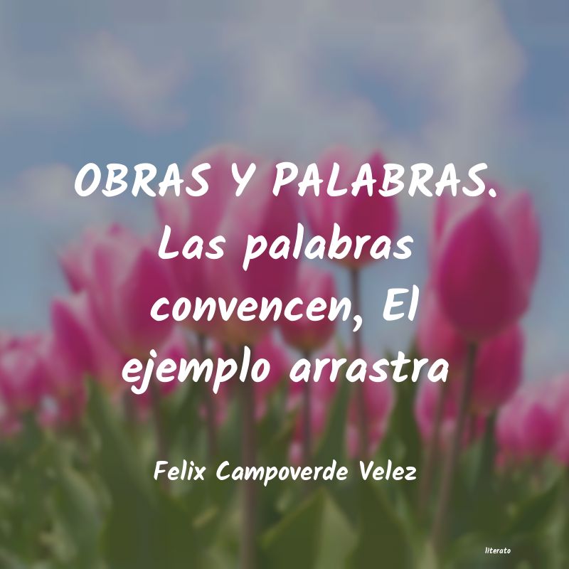 frases de Felix Campoverde Velez