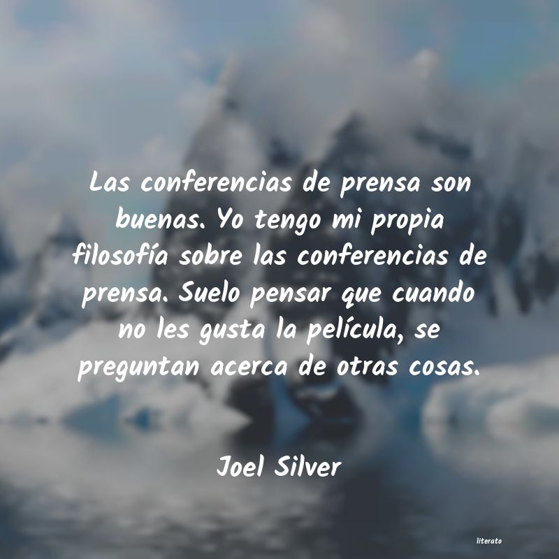 Frases de Joel Silver