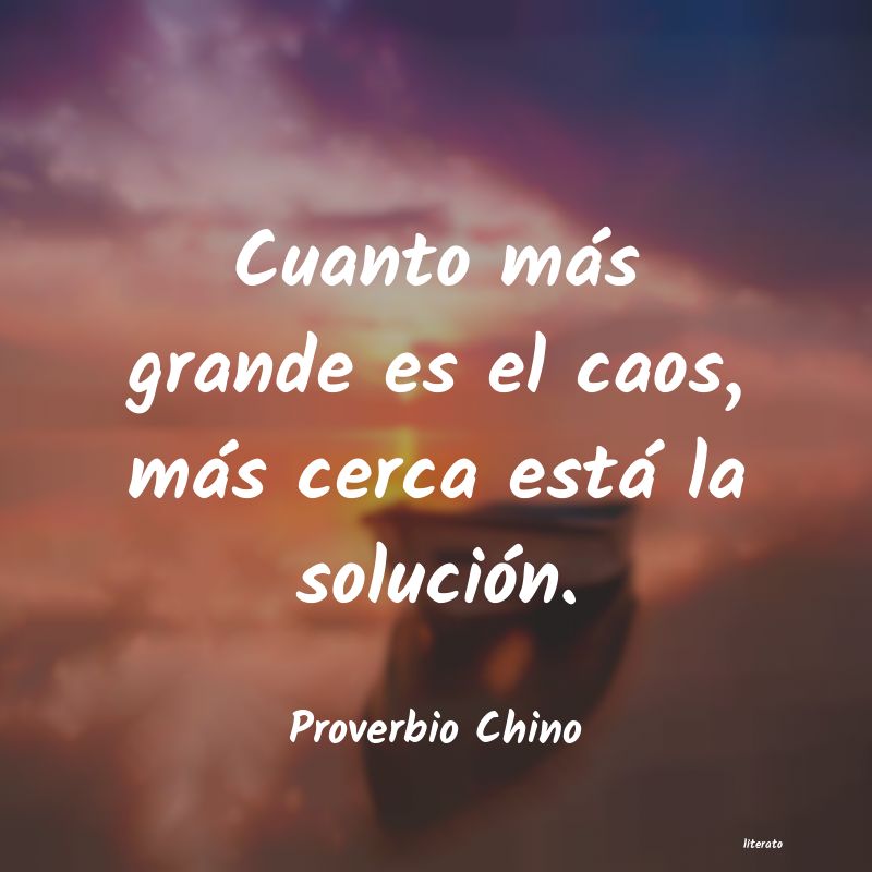 Frases de Proverbio Chino