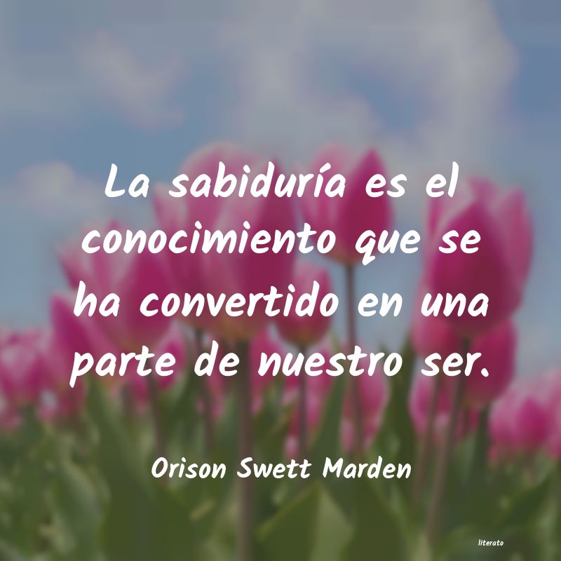 Frases de Orison Swett Marden