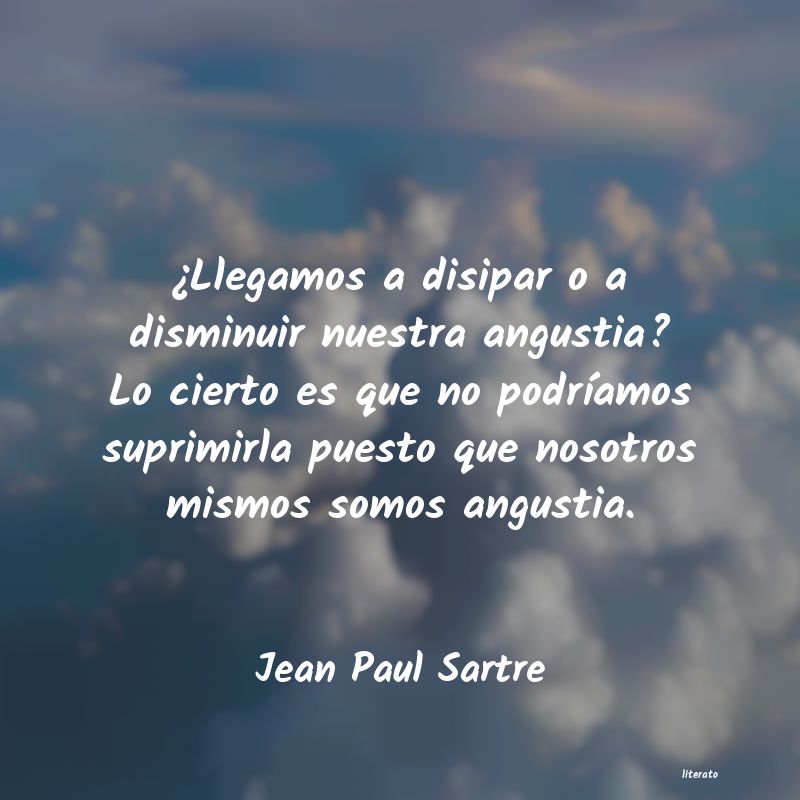 frases de Jean Paul Sartre