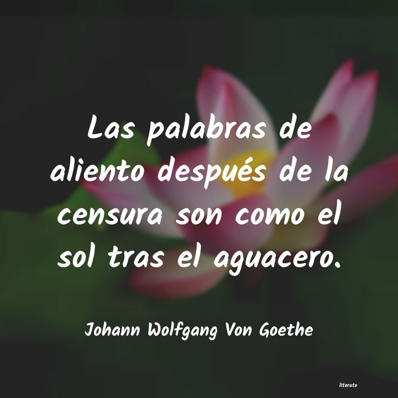 Frases de Johann Wolfgang Von Goethe