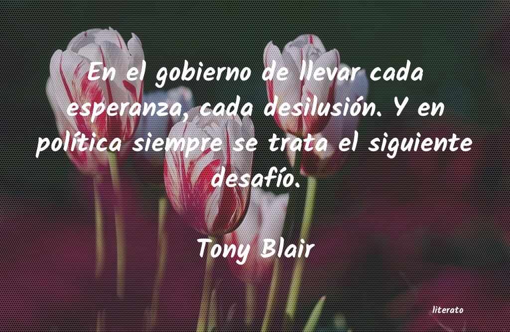 Frases de Tony Blair