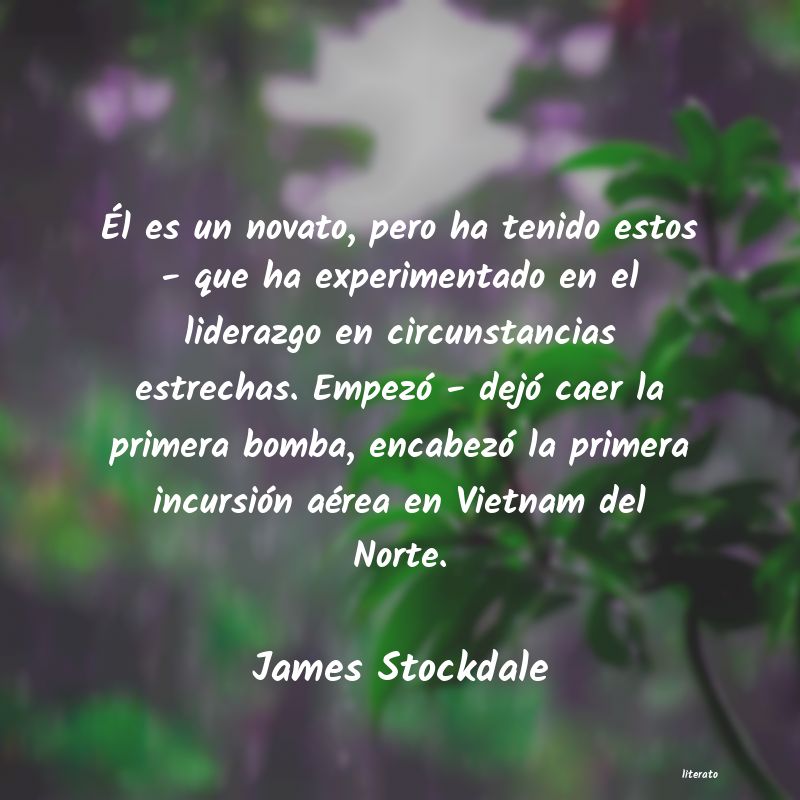 Frases de James Stockdale