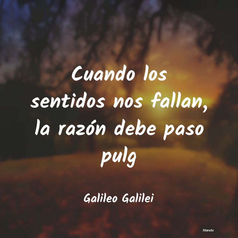 frases de Galileo Galilei