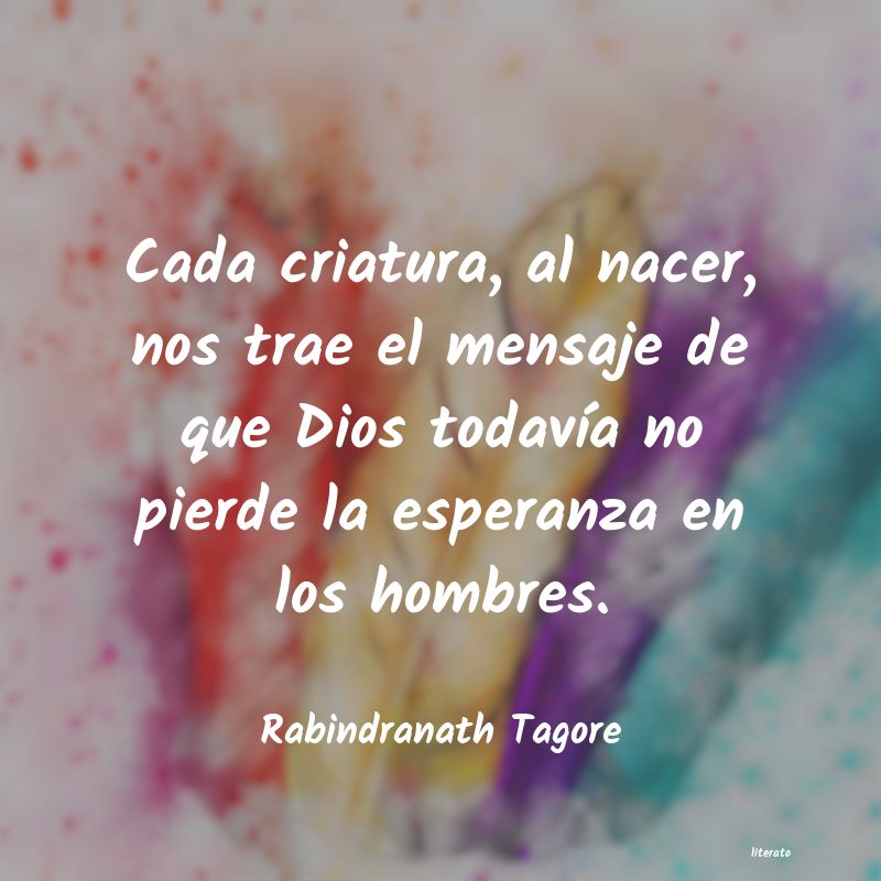 Frases de Rabindranath Tagore