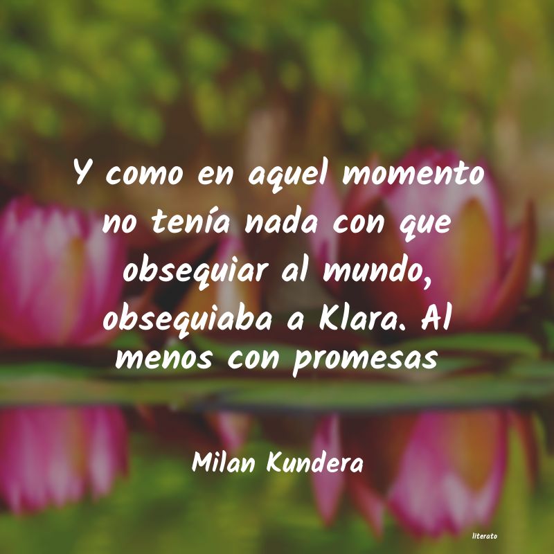 frases de Milan Kundera