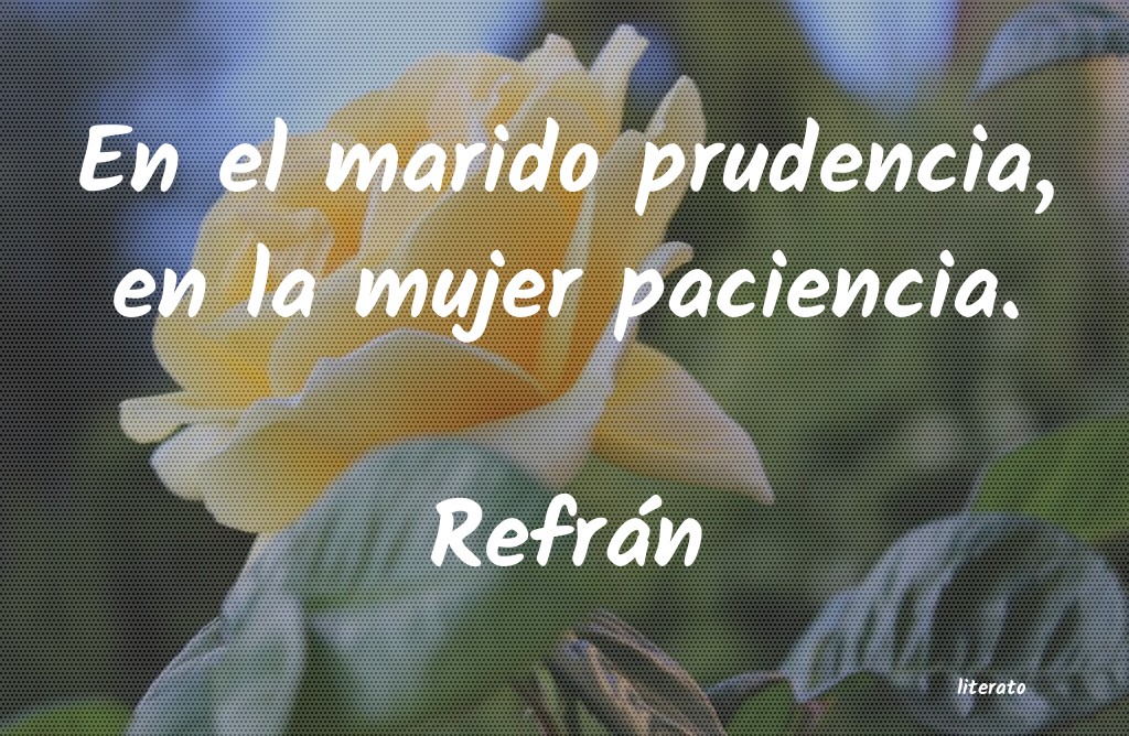 Frases de Refrán