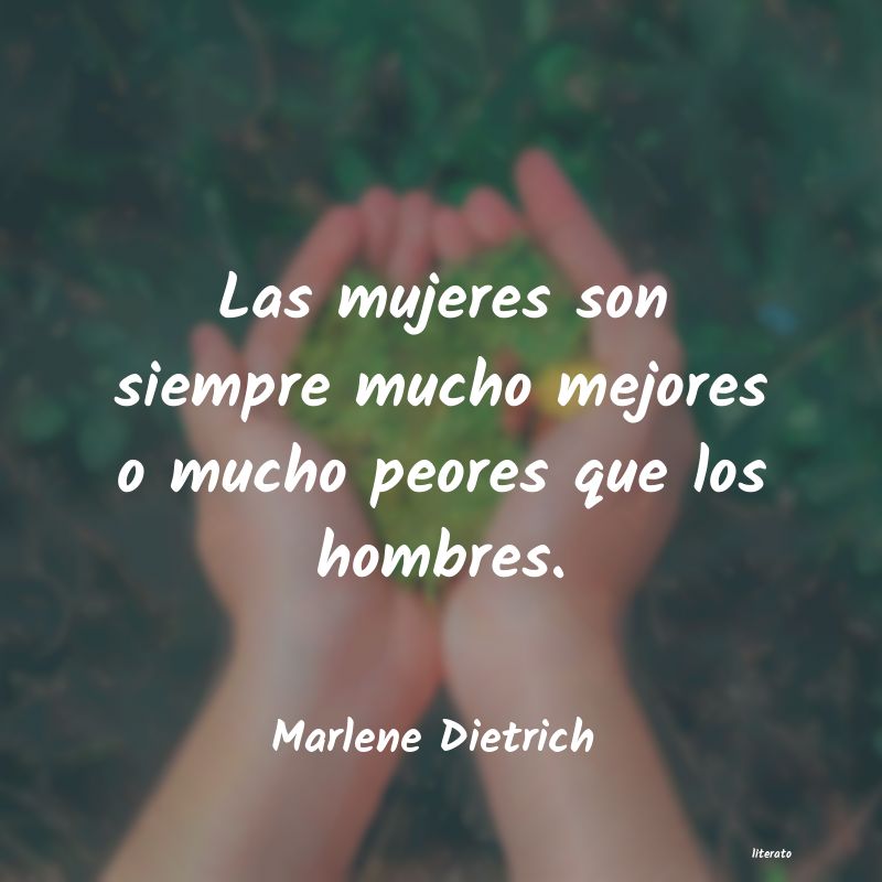 Frases de Marlene Dietrich