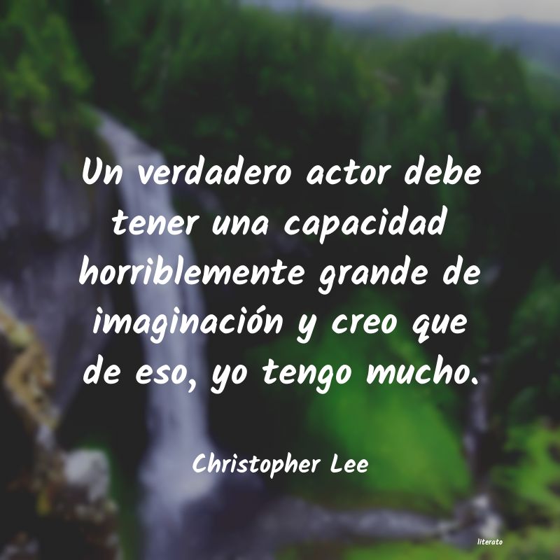 frases de Christopher Lee