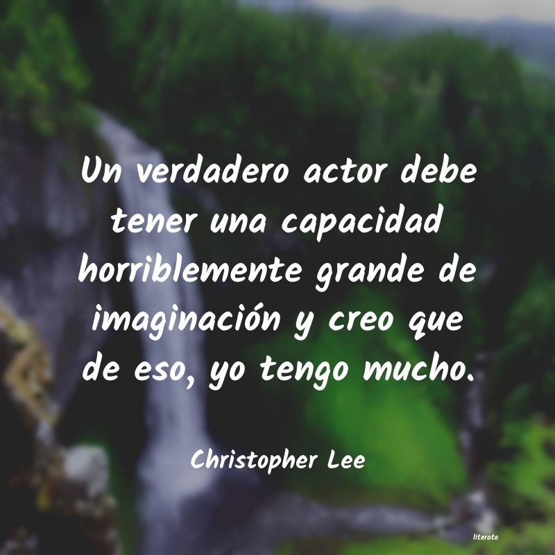 Frases de Christopher Lee