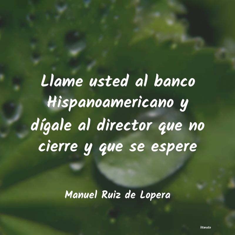 frases de Manuel Ruiz de Lopera